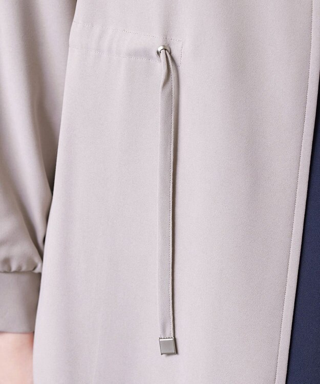 Tiaclasse タックヨーク着流しパフスリ－ブコート グレージュ