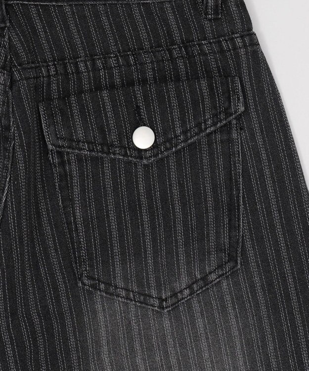 WEGO ドロストストライプブラストデニム ブラック