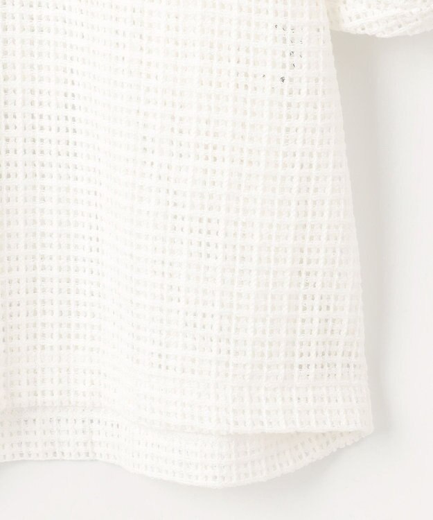 自由区 【カタログ掲載・洗える】チェックジャカード カットソー オフホワイト