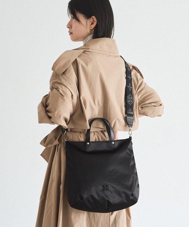 russet スリム2WAYトートバッグ <クラウズナイロン>(CE-1501-WEB) Black