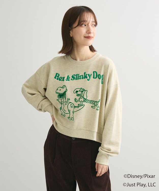 Green Parks トイストーリー／立体ロゴショートプルオーバー Cream