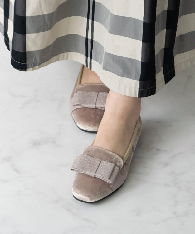 Bridget Birkin ＜3E＞【Bridget Birkin Walk】スクエアオペラコンフォートシューズ ベージュ雑材