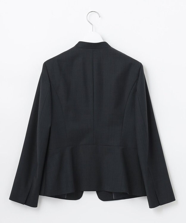 J.PRESS LADIES BAHARIYE ノーカラー ジャケット ネイビー系