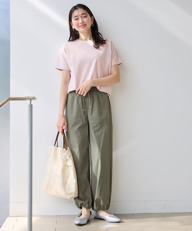 ANY 【新色追加/10色展開/洗濯機可/UVケア/接触冷感】プレミアムベーシック半袖Tシャツ ピンク