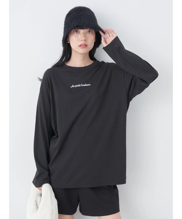 earth music&ecology Ａｕ　ｐｅｔｉｔ　ｂｏｎｈｅｕｒ　ロンＴ Black