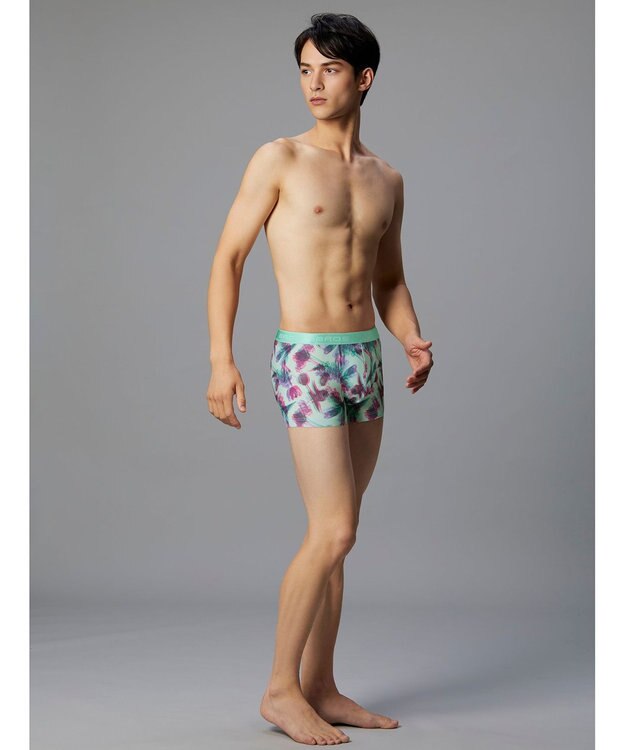 WACOAL MEN ボクサーパンツ 【ハナコトバパンツ】 フロント快適設計 肌あたり軽減設計 誕生日 記念日 前閉じ 下着 メンズ GT3221 /ブロス バイ ワコールメン チャコールグレー