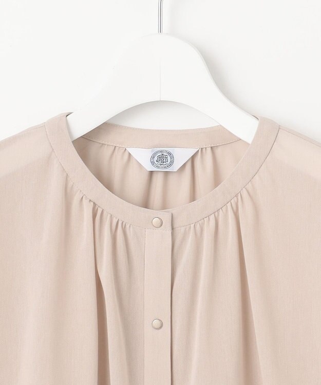 J.PRESS LADIES L 【洗える】シアー カーディガン ベージュ系