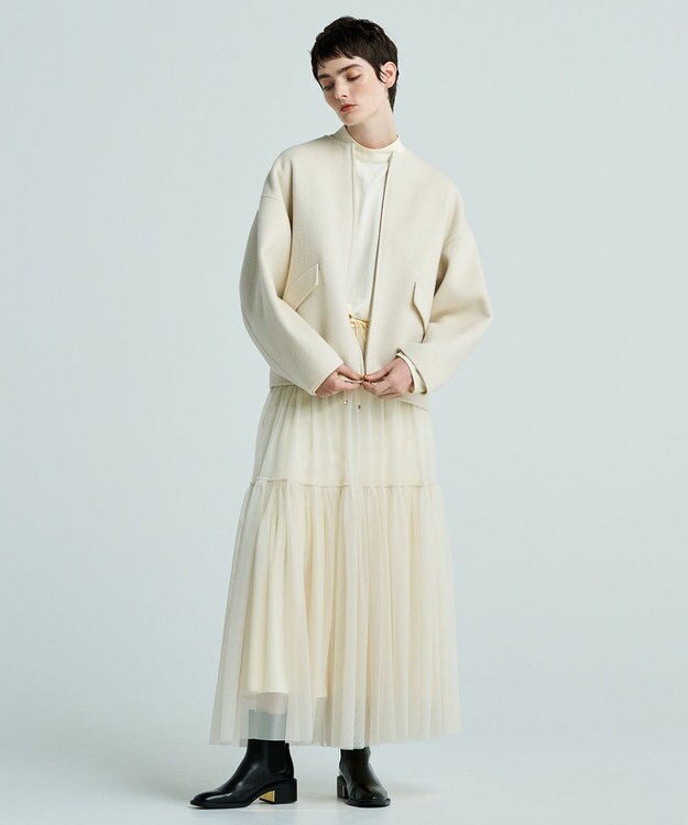 uncrave 【WEB限定】リバージャケット（uncrave WHITE） エクリュ