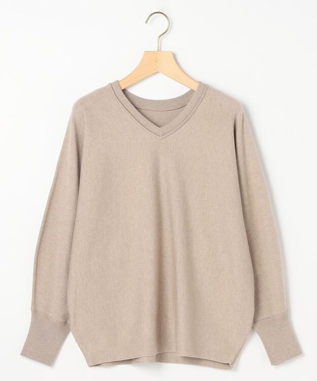 組曲 S 【前後着用可】ニューシックニットＶネック プルオーバー ベージュ系