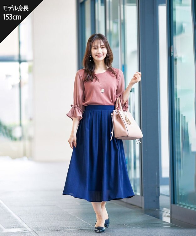 Tiaclasse L 【洗える】キャンディースリーブニットトップス ピンク