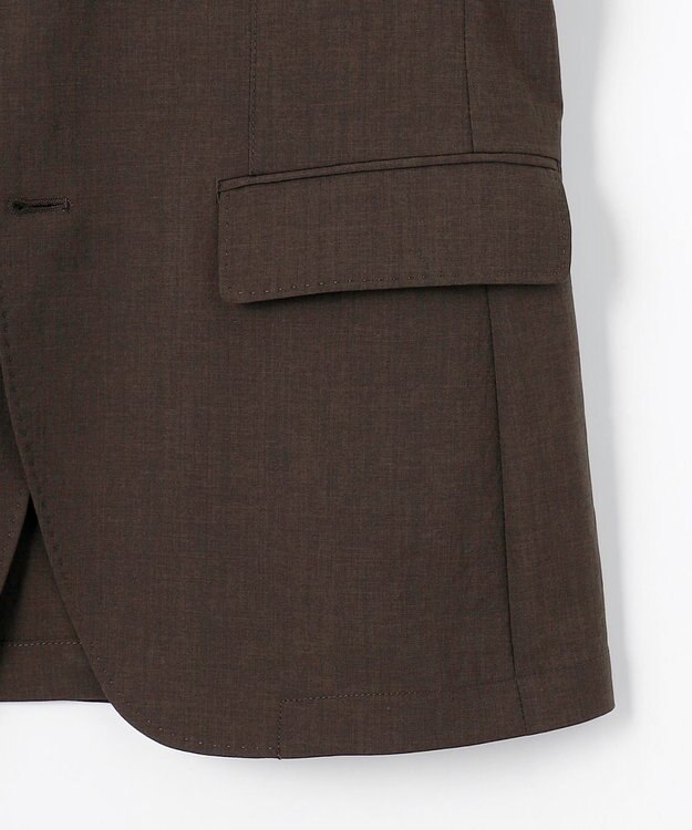 JOSEPH ABBOUD クールビズ【キングサイズ・洗える/軽量/清涼/ストレッチ】ハイツイストドライストレッチ ジャケット ダークブラウン系