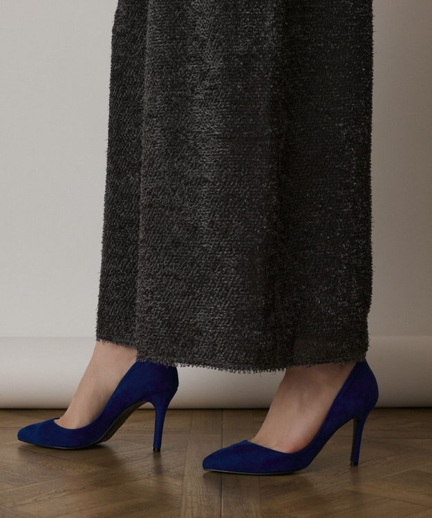 GRACE CONTINENTAL カットジャガードサロペット グレー