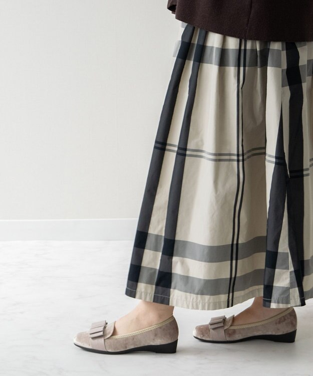 Bridget Birkin ＜3E＞【Bridget Birkin Walk】スクエアオペラコンフォートシューズ ベージュ雑材