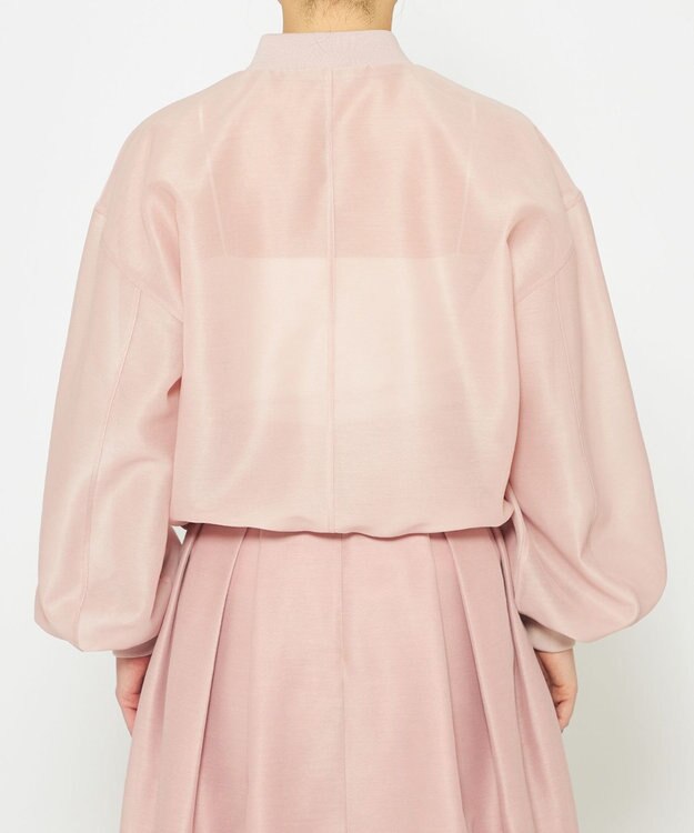 uncrave 【手洗い可】シャイニー シアー ブルゾン ピンク