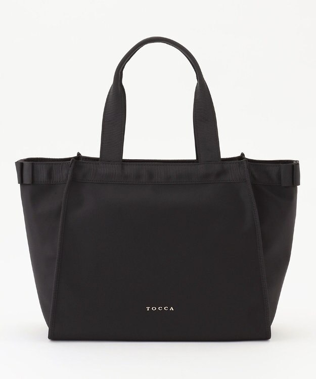 TOCCA 【A4サイズ対応・撥水】SIDE RIBBON BUCKET TOTE トートバッグ ブラック系