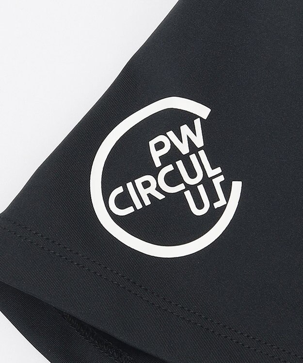 PW CIRCULUS 【WOMEN】【ストレッチ / UVケア】ロゴ モックネック シャツ ゴルフウェア レディース ブラック