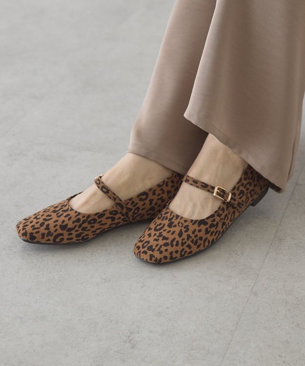 AMERICAN HOLIC メリージェーンバレエシューズ Leopard