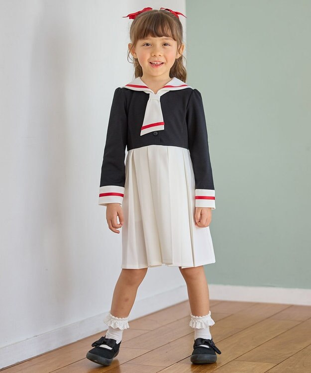 ANY KIDS 【カードキャプターさくら×any FAM】制服・オープニング衣装風ワンピース ブラック