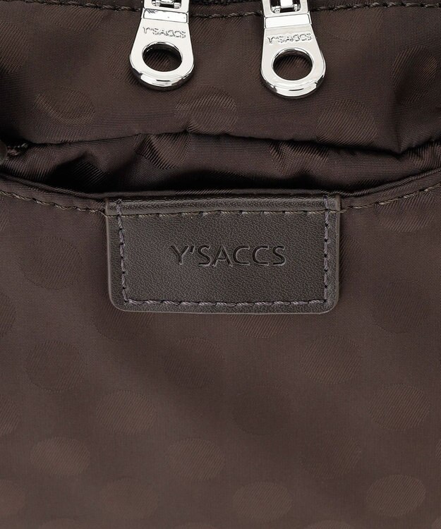 Y'SACCS 【ドットジャカード】トラベル2WAYミニボストン チョコ