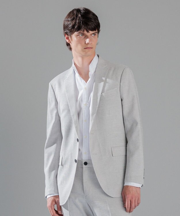 JOSEPH HOMME スムーススラブストレッチ　ジャケット ライトグレー系