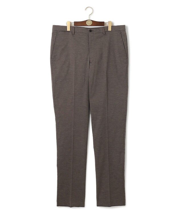 J.PRESS MEN 【KING SIZE】【ストレッチ】シャドウ千鳥ストレッチ ステムテーパードパンツ グレー系