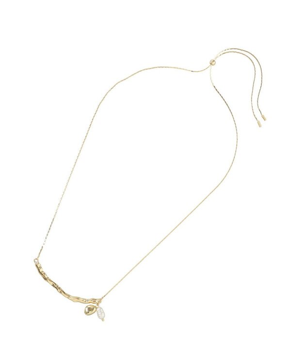 earth music&ecology スマイリースライドネックレス Gold