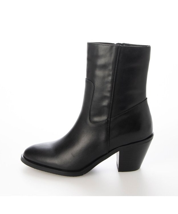 ing <ing>ウエスタン調カジュアルブーツ ブラック