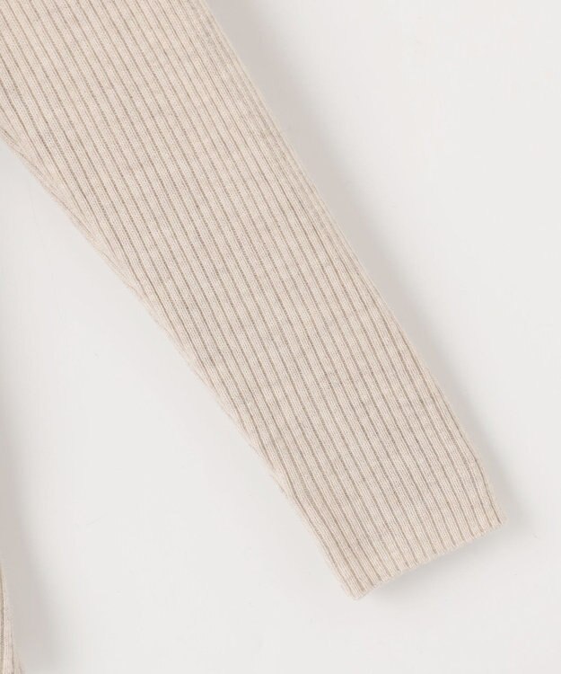 J.PRESS LADIES S 【洗える】SOFT TOUCH WOOL リブ切り替え ニット ベージュ系