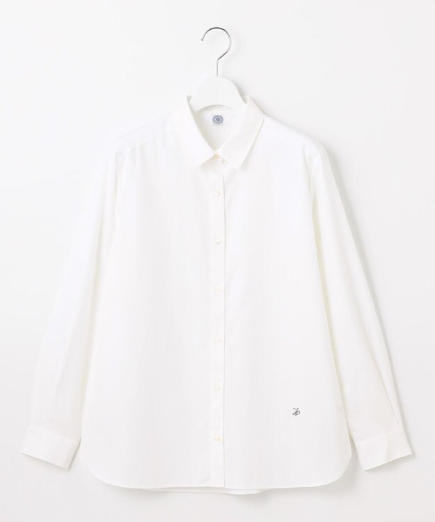 J.PRESS LADIES 【WEB限定・洗える】クラシックピンオックス シャツ ホワイト系