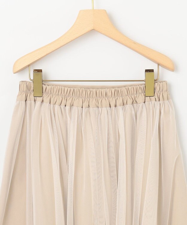 組曲 L 【WEB限定・2SET】シャイニーラメニット×チュールスカート ブラック系