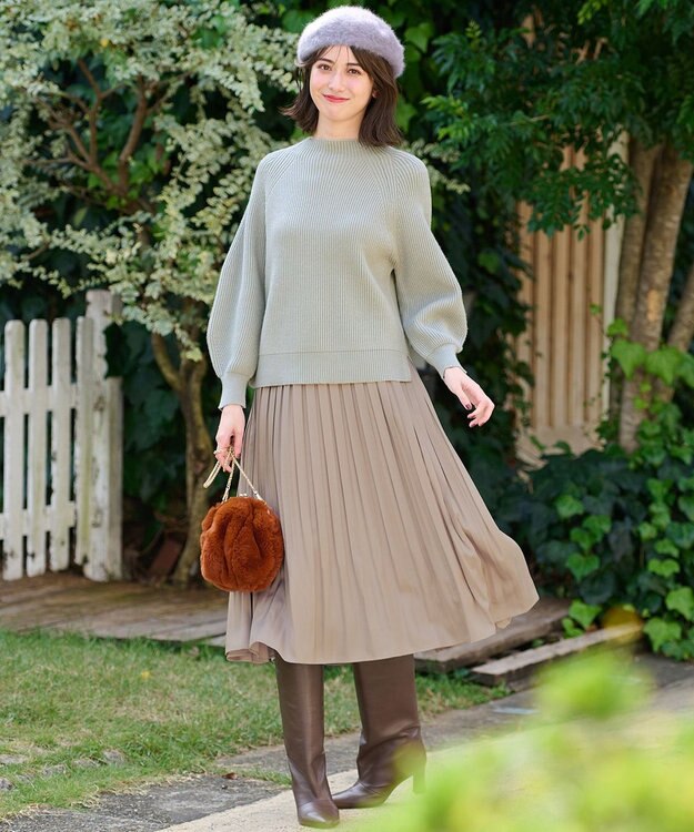 ANY SIS アンゴラミックス ベレー帽 グレー