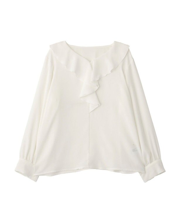 YECCA VECCA ラッフルブラウス White