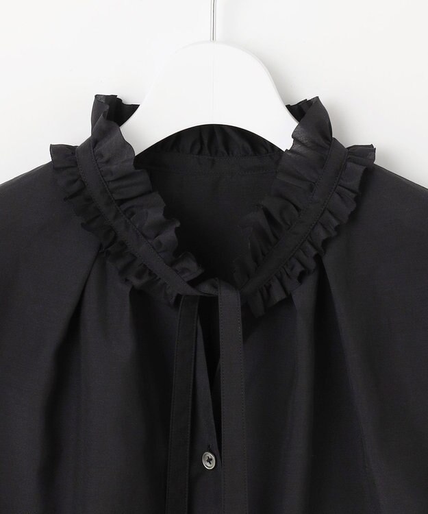 自由区 【SHIHOさん着用】ブライトローン ブラウス ブラック