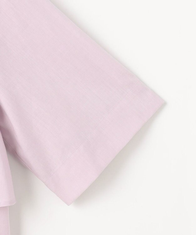 J.PRESS LADIES L 【WEB限定カラーあり・一枚で着映え】ラミーポプリン ティアード シャツ 【WEB限定】ラベンダー系