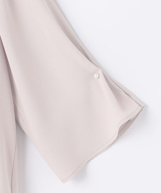 ANY SIS 【洗える】カフリングポイント ブラウス ローズグレー