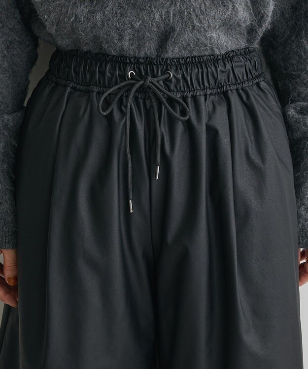 CRAFT STANDARD BOUTIQUE ウエストコードハーフパンツ Black