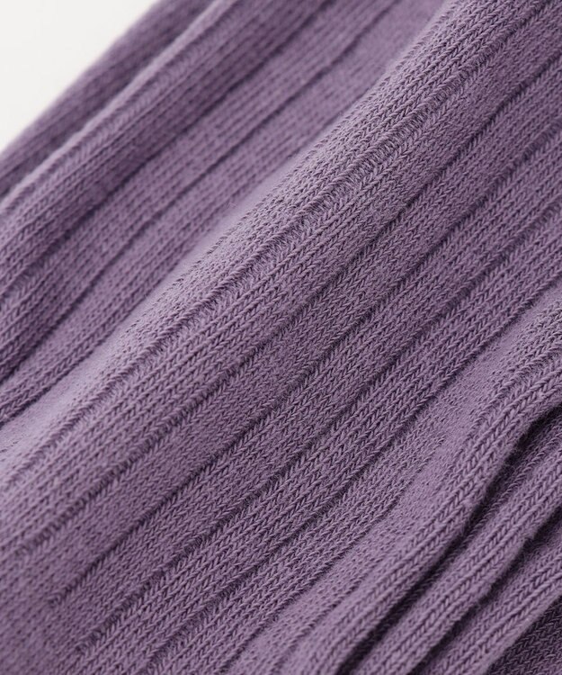 ANY KIDS タイツ（リブ×リボン） パープル