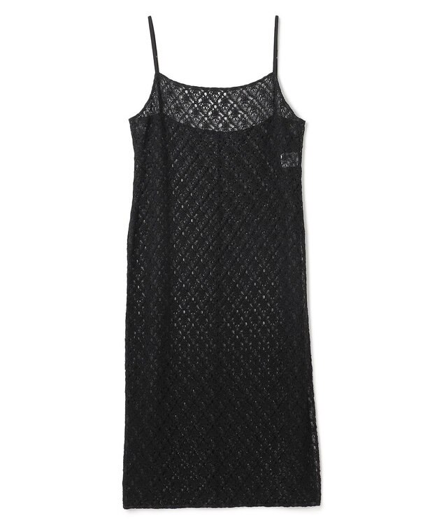 uncrave ジオメトリックレース キャミソールワンピース ブラック