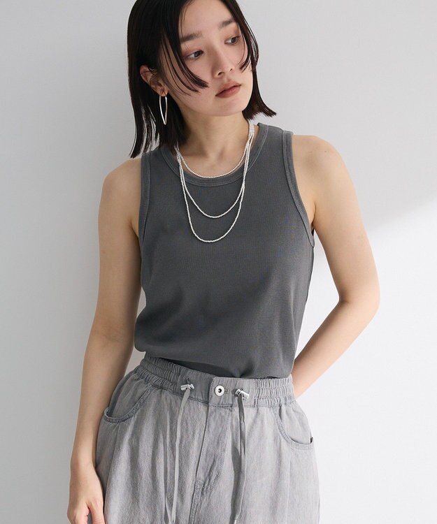 Green Parks ピグメントアメスリタンク Charcoal Gray