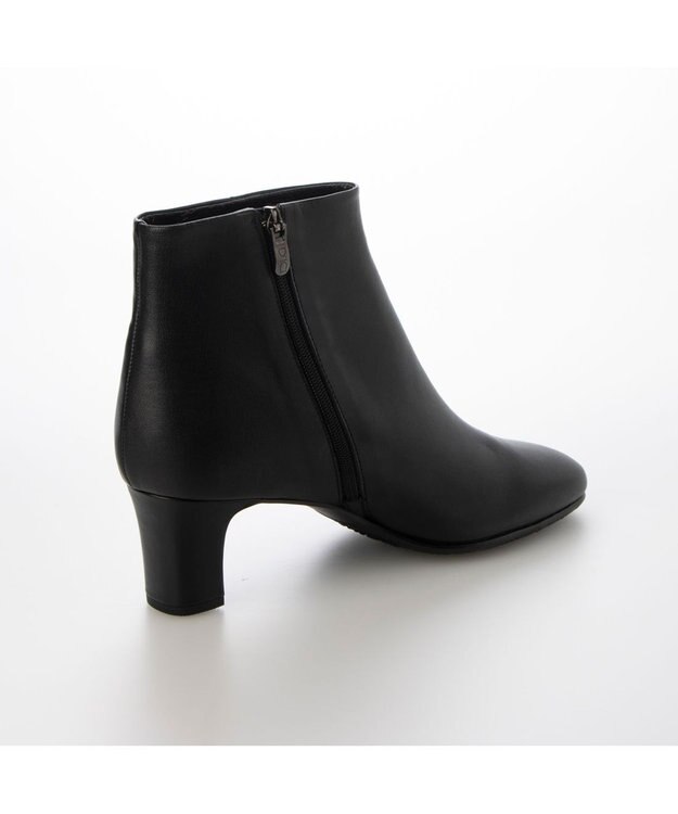 MODE ET JACOMO <D'ICI>ラウンドスクエアトゥショートブーツ ブラック