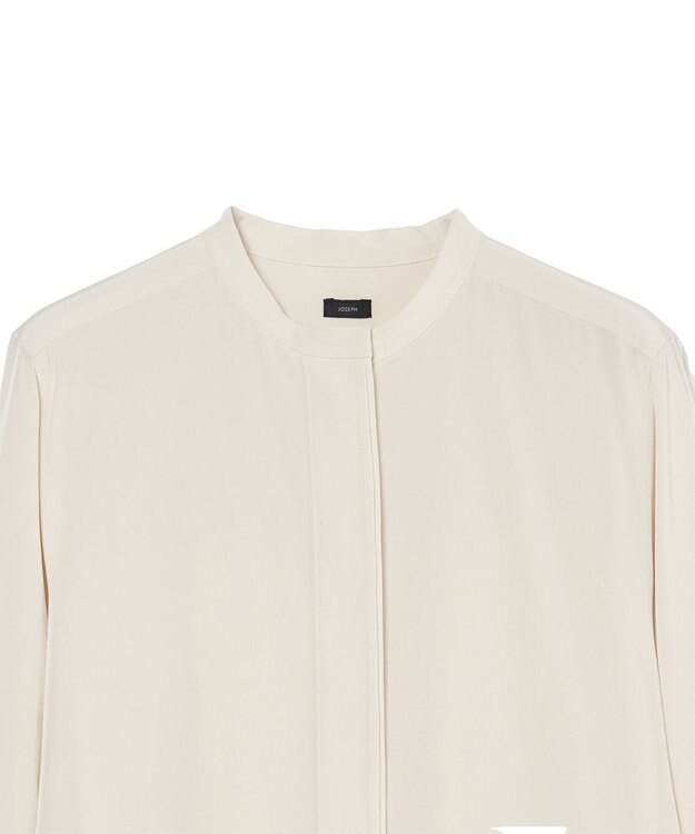 JOSEPH 【WEB&OUTLET限定・洗える】テックデシン　モロカンネックブラウス Vanilla