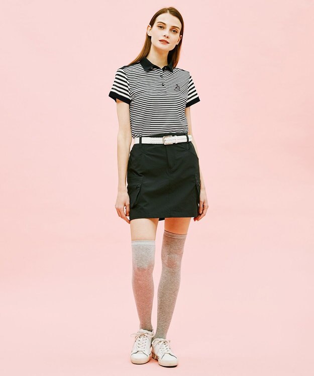 23区GOLF 【WOMEN】【吸水速乾/撥水/ストレッチ】コーデュラストレッチ カーゴ スカート ネイビー系