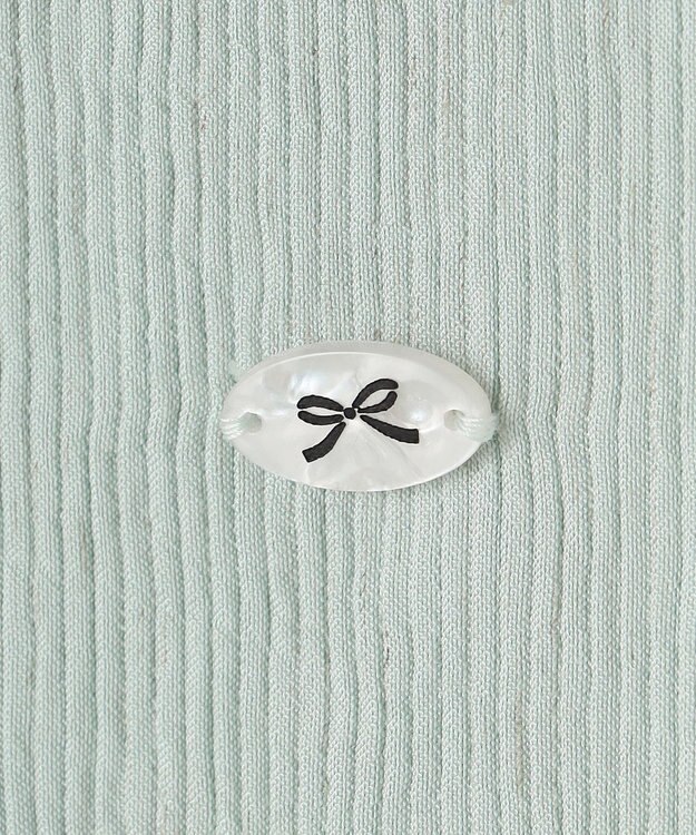 Feroux ナチュラルタッチ 楊柳 シャツ グリーン系