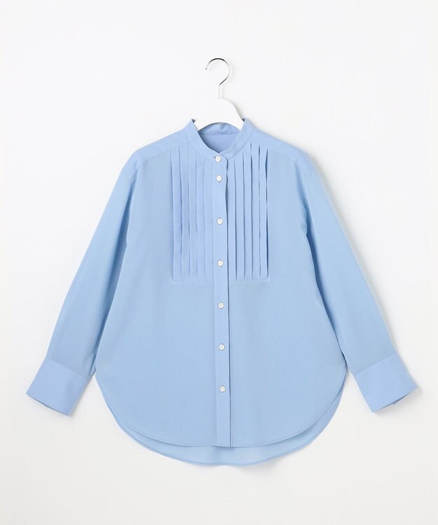 自由区 L シアー ブラウス サックス