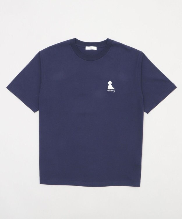 WEGO 【MLサイズ展開/綿100%】グラフィックワンポイントT（SS） ネイビー