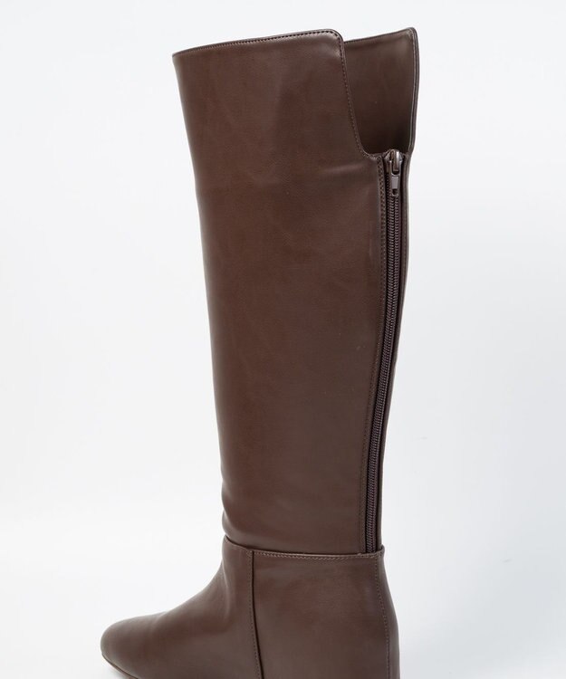 BONTRE 【MIONOTIS/ミオノティス】バックファスナーインヒールロングブーツ/40812 ダークブラウン