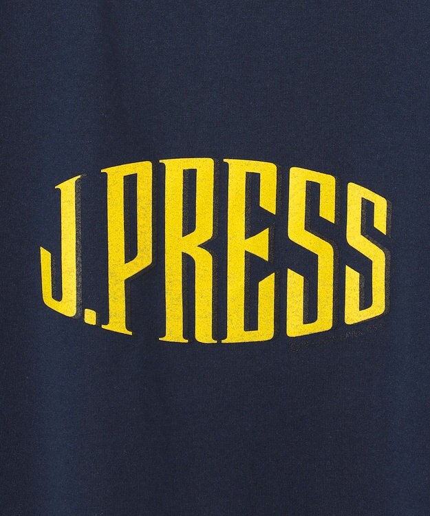 J.PRESS MEN 【J.PRESS ORIGINALS】Supima Recycle Jersey J.PRESS Logo T-shirt ネイビー系