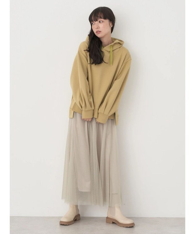 earth music&ecology ダンボールパーカー Yellow