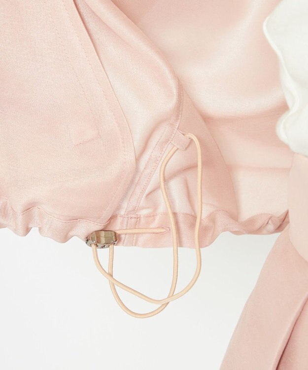 uncrave 【手洗い可】シャイニー シアー ブルゾン ピンク