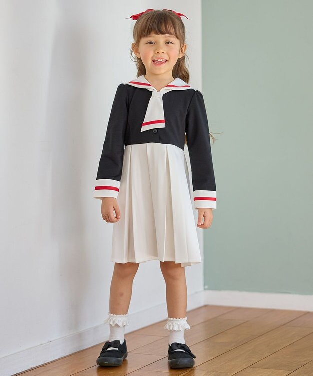 ANY KIDS 【カードキャプターさくら×any FAM】制服・オープニング衣装風ワンピース ブラック